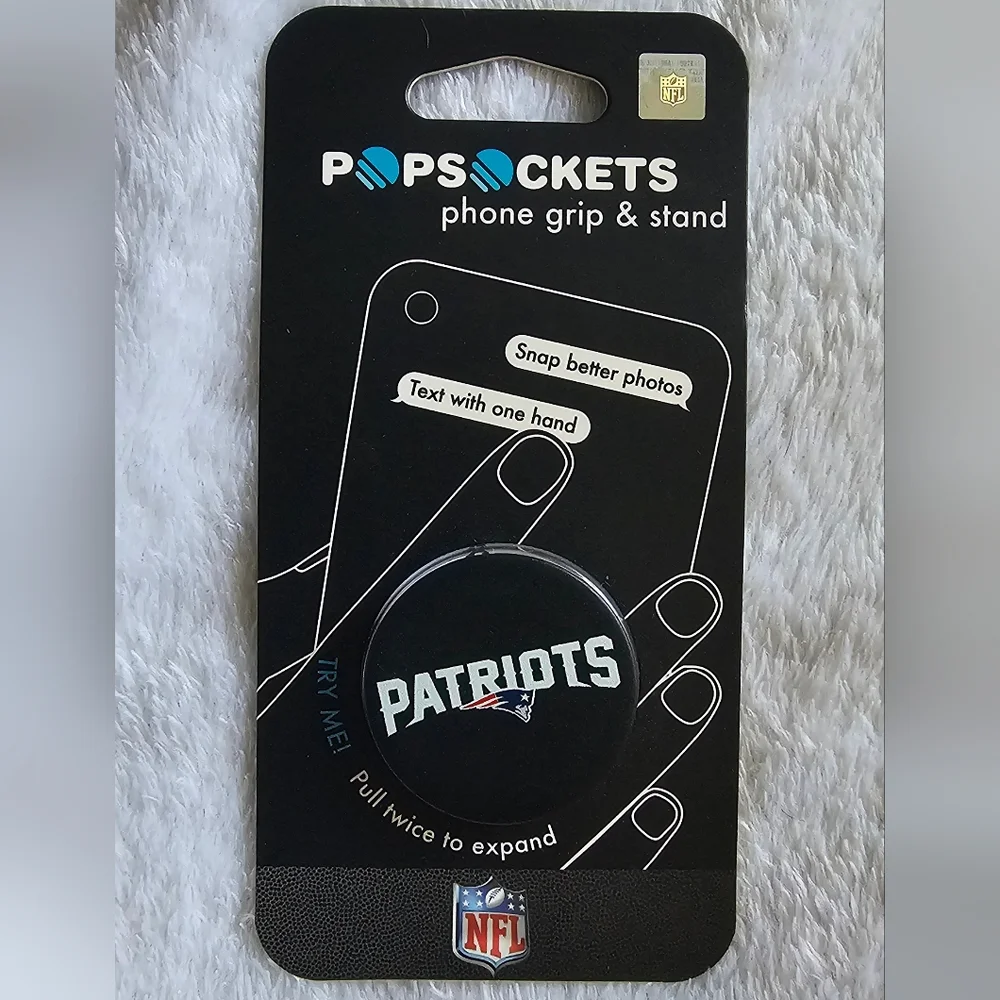 PopSockets phone grip featuring the New England Patriots NFL team